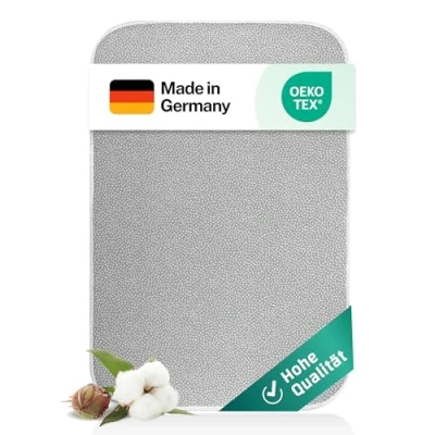 Image of everlar® Ironing Blanket I Quality Made in Germany Table Mat for Comfortable at Home and on the Go 100 x 65 cm Heat Resistant Outer Material 100% Cotton