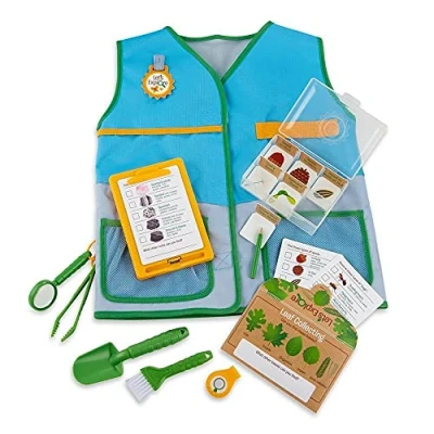 Image of Melissa &amp; Doug 40805 Let&#039;s Explore Naturalist Vest Set Pretend Play 3+ Gift for Boy or Girl, Multi colou