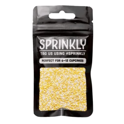 Image of SPRINKLY Matt 100&#039;s &amp; 1000&#039;s White Gold 30g
