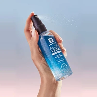 Image of Aloe Vera 2 Phase Soothing &amp; Cooling Mist with Hyaluronic acid Hydrating and Refreshing Spray is Made for use after Sun Tanning bed