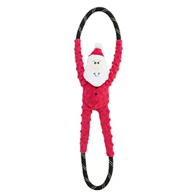 Image of Animal World ZP678 RopeTugz Santa Dog Toy