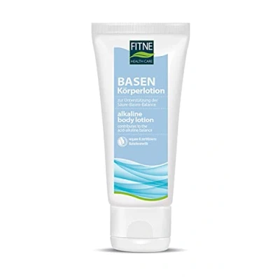 Image of Fitne alkaline body lotion, almond oil, apricot kernel shea butter and aloe vera extract, supports the acid base balance natural of skin (200 ml)