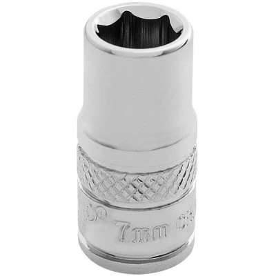 Image of Draper HI TORQ� 6 Point Socket, 1/4" Sq. Dr., 7mm
