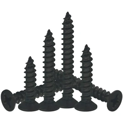 Image of 200 PCS Black Flat Head Self Tapping Screws (M4)