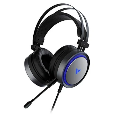 Image of Rapoo VPRO VH530 Gaming Headset 7.1 Surround Sound Over Ear Noise Cancelling Microphone LED Multi Colour Lighting System Black