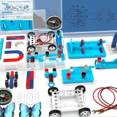 Image of Science Experiment Magnets Set for Kids Electromagnet and Basic Circuit Tools Kit School Lab Education Physics Projects DIY STEM Educational Toys Child