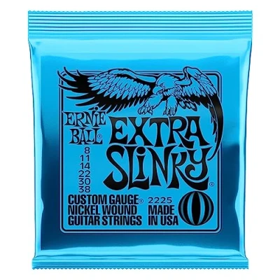 Image of Ernie Ball Extra Slinky Nickel Wound Electric Guitar Strings 8 38 Gauge