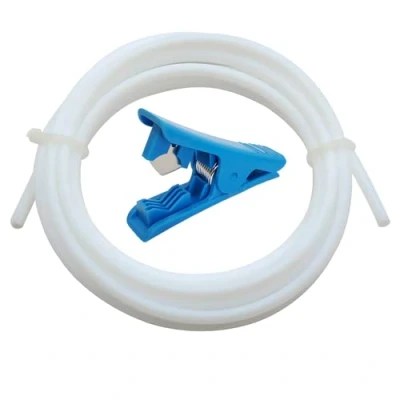 Image of CESFONJER PTFE Teflon tubing 8M/26.2ft 2mm ID X 4mm OD for 1.75 Filament Bowden 3D Printer Allen Tech tube + cutter