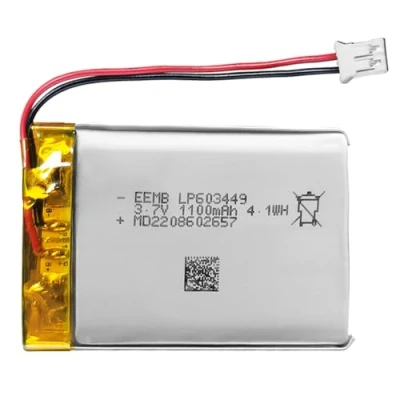 Image of EEMB Lithium Polymer Battery 3.7V 1100mAh 603449 Lipo Rechargeable Pack with wire JST connector confirm device &amp; polarity before purchase