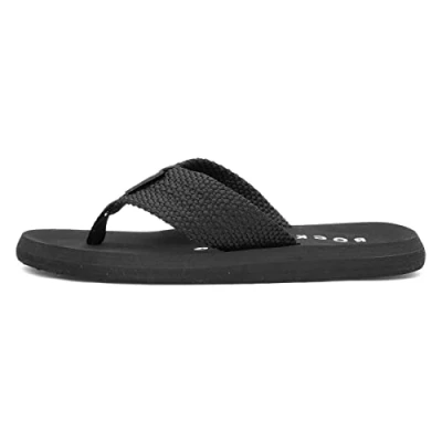 Image of Rocket Dog Adios Womens Black Webbing Flip Flop Size 4 UK