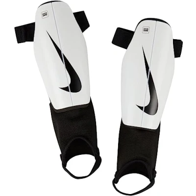 Image of Nike Unisex Children&#039;s Shin Pads Y Nk Chrg Grd Su23, White Black, DX4610 100, M