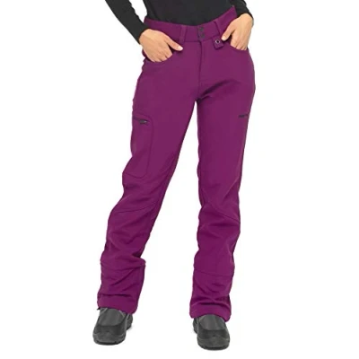 Image of Arctix Women&#039;s Sarah Fleece Lined Softshell Pants, Plum, Large (12 14) Short