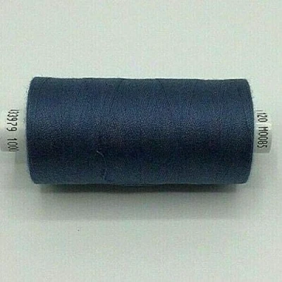 Image of Blue m085 Coats Moon Sewing Machine Polyester Overlocking Thread Cotton 1000 Yard x 1 Reel