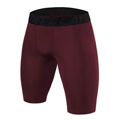 Image of PowerLayer Boys&#039; Compression Base Layer Thermal Skins Shorts Cabernet, 8 10 Years