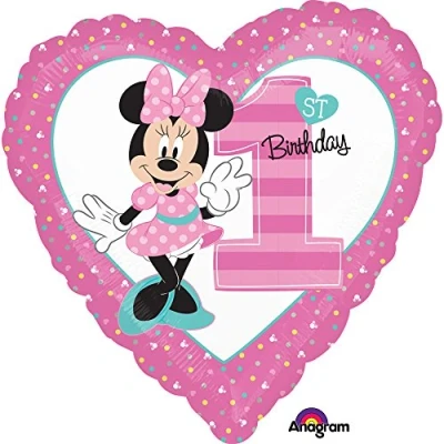 Image of Amscan 3435001 Sd H:Minnie 1St Birthday