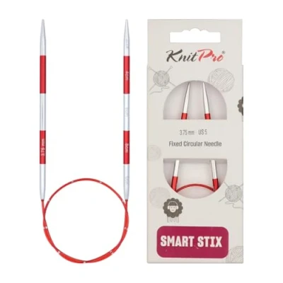 Image of KnitPro SmartStix Circular Needle 40cm 3.75mm 3pcs, Red