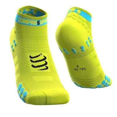 Image of COMPRESSPORT Mens Prsv3 Run Low Rl Calcetines De Carreras Profesionales, Neon Yellow, 45 47 EU