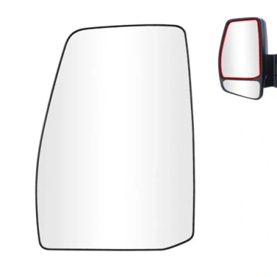 Image of SENZEAL Wing Mirror Upper Glass Heated Left for Ford Transit Custom 2012 2022 Passenger Side Door Replacement BK2117K741BB 1766587 (Left)