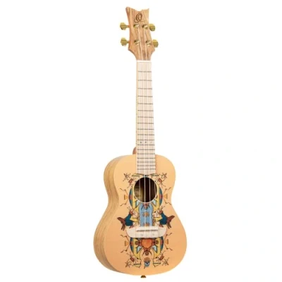 Image of Ortega Guitars Concert Ukulele Acoustic Art Series Spruce, Egypt (RUAR EY)
