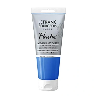 Image of Lefranc Bourgeois Acrylic Vinyl Emulsion, Cobalt Blue Hue, 80 ml (1er Pack)