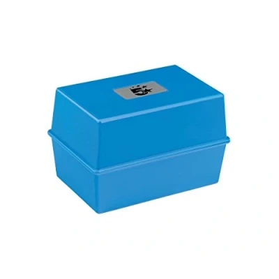 Image of 5 Star Office Card Index Box Capacity 250 Cards 5x3in 127x76mm Blue
