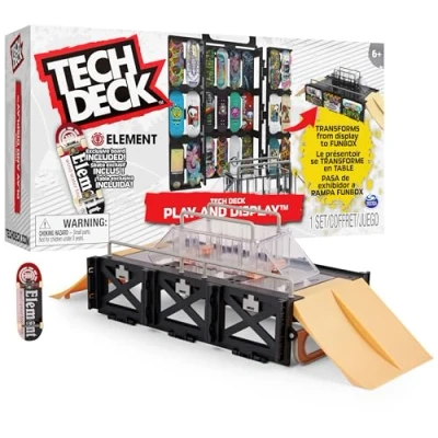Image of Tech Deck, Play and Display Transforming Ramp Set Carrying Case with Exclusive Fingerboard, Kids Toy for Ages 6 up