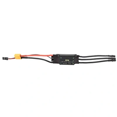 Image of 50A Brushless ESC, Speed Controller 5V/3A BEC Output RC Accessory for Drone Foam Airplanes
