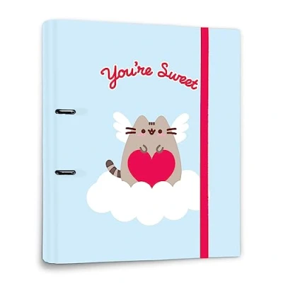 Image of Grupo Erik Pusheen 2 Ring Binder A4 Folders 10.6 x 12.6 inches 27 32 cm Ringbinder Files Gifts Stationery