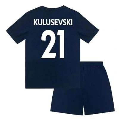 Image of Tottenham Hotspur FC Boys Kulusevski 21 Sublimation Short Pyjamas Navy 12 13 Yr