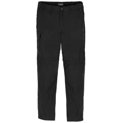 Image of Craghoppers Mens Expert Kiwi Convertible Cargo Trousers (Black) Size 34 Regular