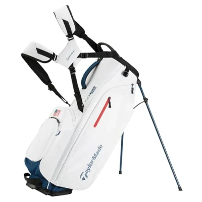 Image of TaylorMade Golf Flextech Crossover Stand Bag Red/White/Blue