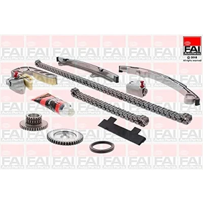 Image of 130283TU0A, 130286N200, 130286N20A, 150416N215 Timing chain Kit FAI AutoParts TCK31 Simplex, Low noise Upper, Lower NISSAN: X Trail, Murano II