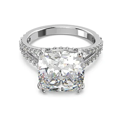 Image of Swarovski Ring CONSTELLA:Ring SQ L White/RHS 60 5642633 Brand, one size, Metal, No Gemstone