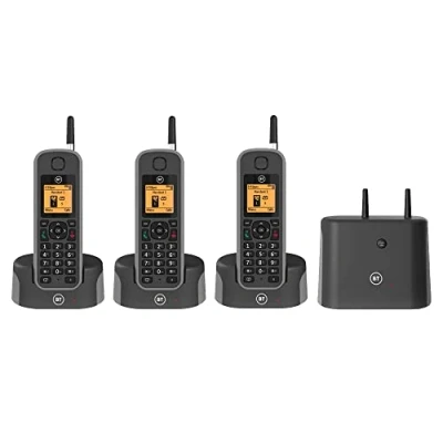 Image of BT Elements Weatherproof DECT Cordless Phone with Answering Machine Triple