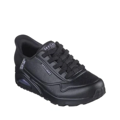 Image of Skechers UNO Trainers, Women&#039;s, Size: 4, Black High quality imitation leather