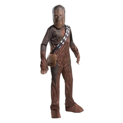 Image of Rubie&#039;s 620143M000 Chewbacca Childs Costume STAR WARS CLASSIC Kids Fancy Dress, Multicolour, 6 8 Years