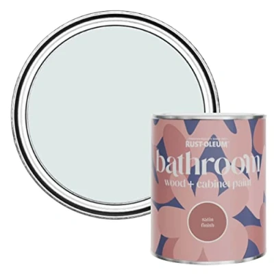 Image of Rust Oleum Blue Moisture Resistant Bathroom Wood and Cabinet Paint in Satin Finish Marcella 750ml