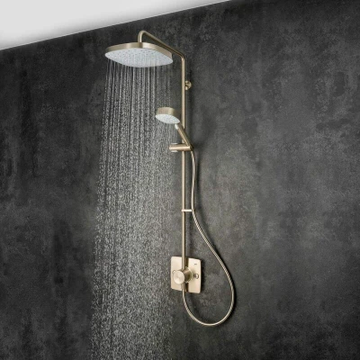 Image of Mira Opero Dual Thermostatic Mixer Shower Exposed Nickel 1.1944.005