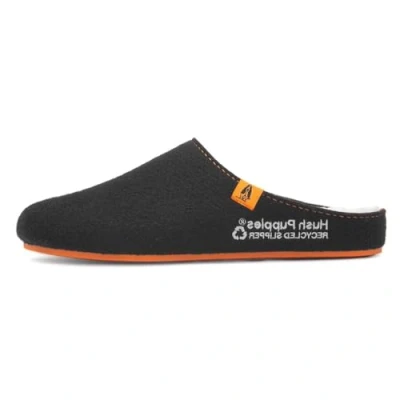 Image of Hush Puppies Men&#039;s Ryder Slipper, Black, 9 UK