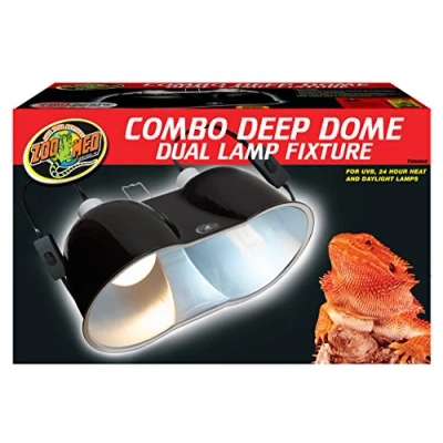 Image of Zoo Med Combo Deep Dome Dual Lamp Fixture