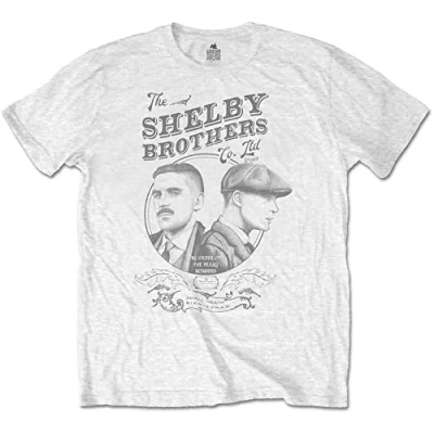 Image of Official T Shirt Peaky Blinders Shelby Brothers &#039;Circle Faces&#039; White L