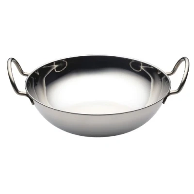 Image of World Of Flavours Indian Large Stainless Steel Balti Dish
