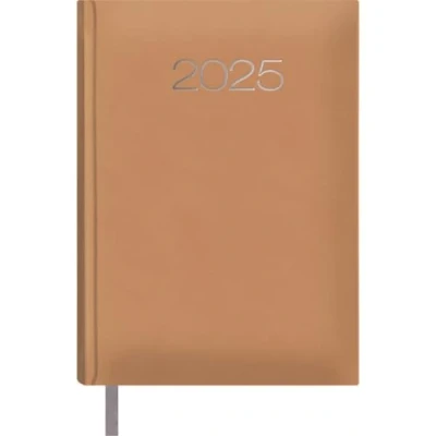 Image of Dohe Portuguese 2025 Diary Day by Page, A5 Size (14 x 20 cm), 12 Months January to December, Hardcover, Yearly Planner, Office Supplies ESTORIL Cámel