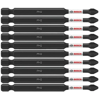 Image of BOSCH ITPH235B 10 Pack 3 1/2 in. Phillips #2 Impact Tough Screwdriving Power Bits