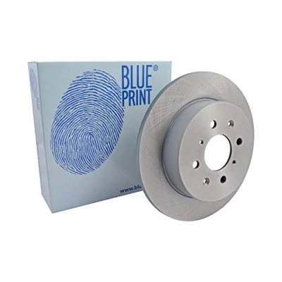 Image of SDB000290, SDB00291 Brake disc BLUE PRINT ADH24381 Rear Axle 260mm 10mm 4 Hole 100mm solid Coated HONDA: CIVIC 7 Hatchback, 6 Aerodeck