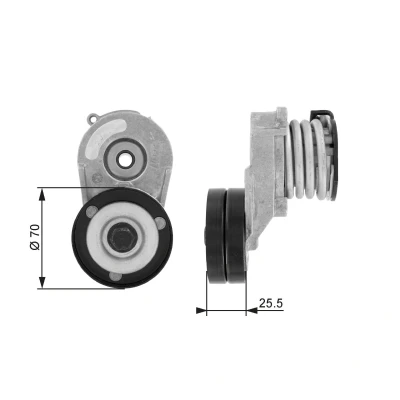 Image of 897184929, 97184929 Tensioner Pulley GATES FleetRunner Micro V Kit T38432 VAUXHALL: Astra Mk5 Kombi, COMBO Mk2, Mk4 Limousine