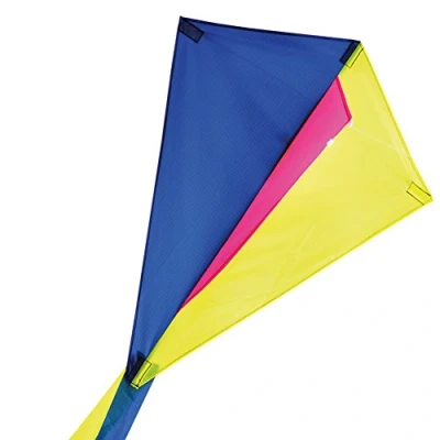 Image of BROOKITE from Peterkin Traditional Cutter Kite Multicolour 72cm x 56cm Spinnaker Nylon with 1 handle Kites Outdoor Toys Sport &amp; Leisure Ages 3+
