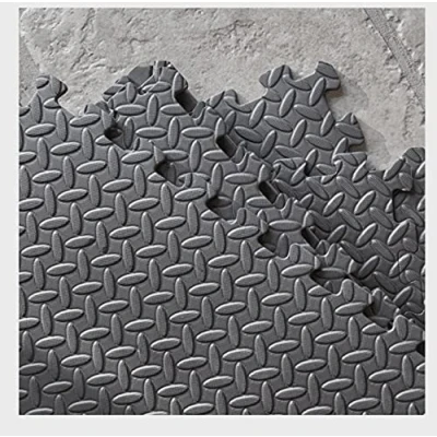 Image of Marco Paul 6 x Black Foam Floor Mat Tiles Anti Fatigue Exercise Flooring Matting Covering Gym Rubber Home Office Garage Multi Coverage Hardwearing Durable Strong Flexible Indoor