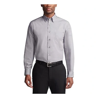 Image of Van Heusen Men&#039;s Dress Shirt Regular Fit Flex Collar Check, Port, 18.5&quot; Neck 34&quot; 35&quot; Sleeve