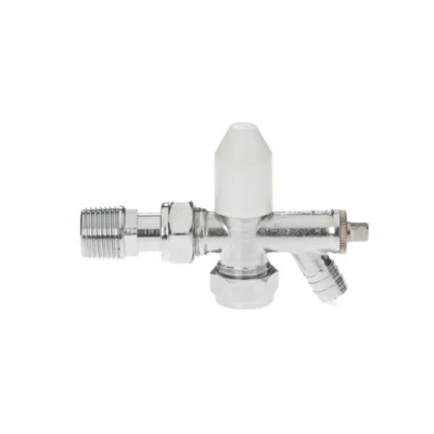 Image of Drayton 15mm Angled Lockshield with Integral Drain Off 07 05 903